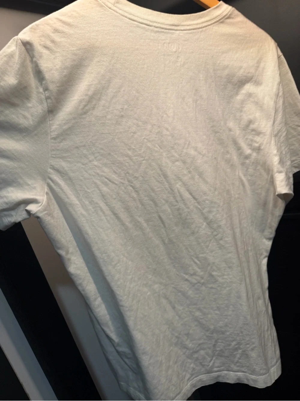 Jordan White Short-Sleeve Tee with Red Graphic Characters